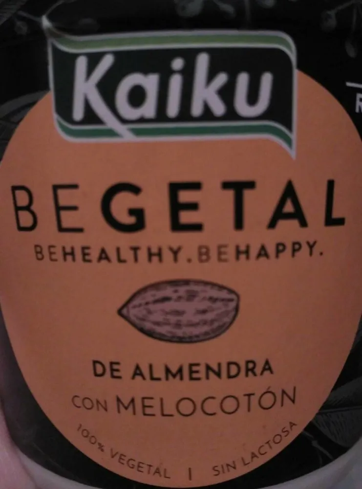 BEGETAL DE ALMENDRA CON MELOCOTÓN