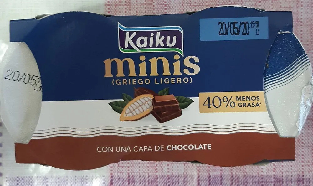 Minis griego ligero chocolate