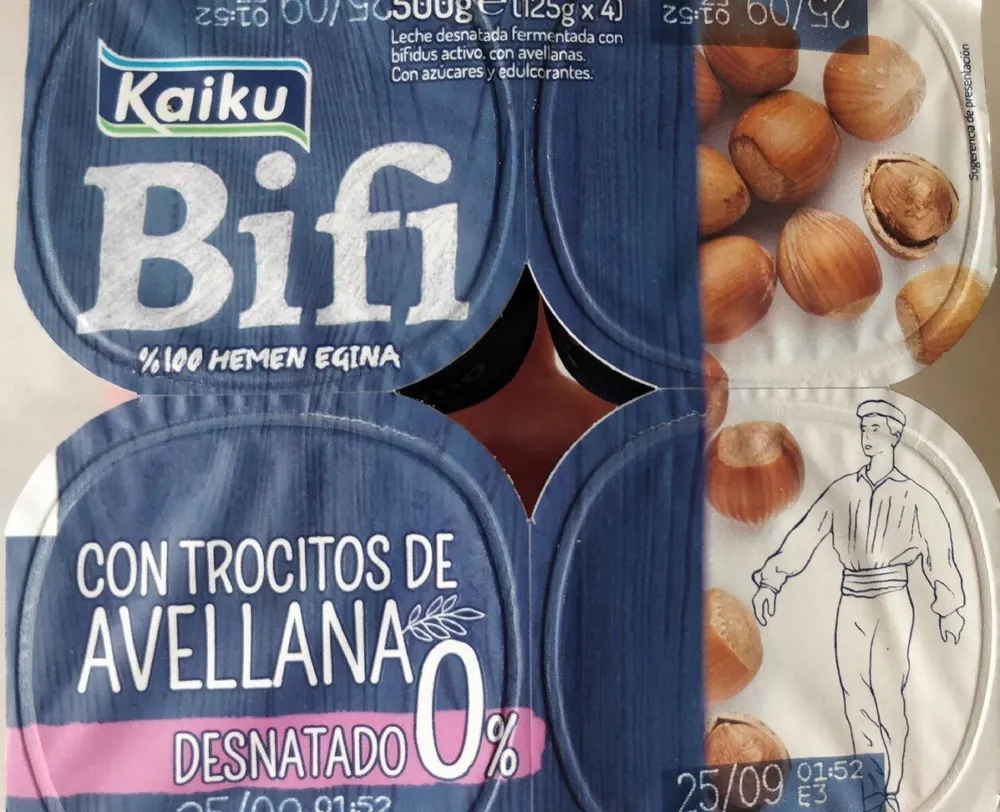 Bifi con trocitos avellana