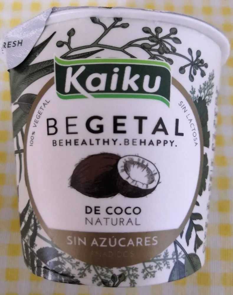 Begetal de coco natural sin azúcares