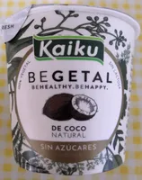 Begetal de coco natural sin azúcares
