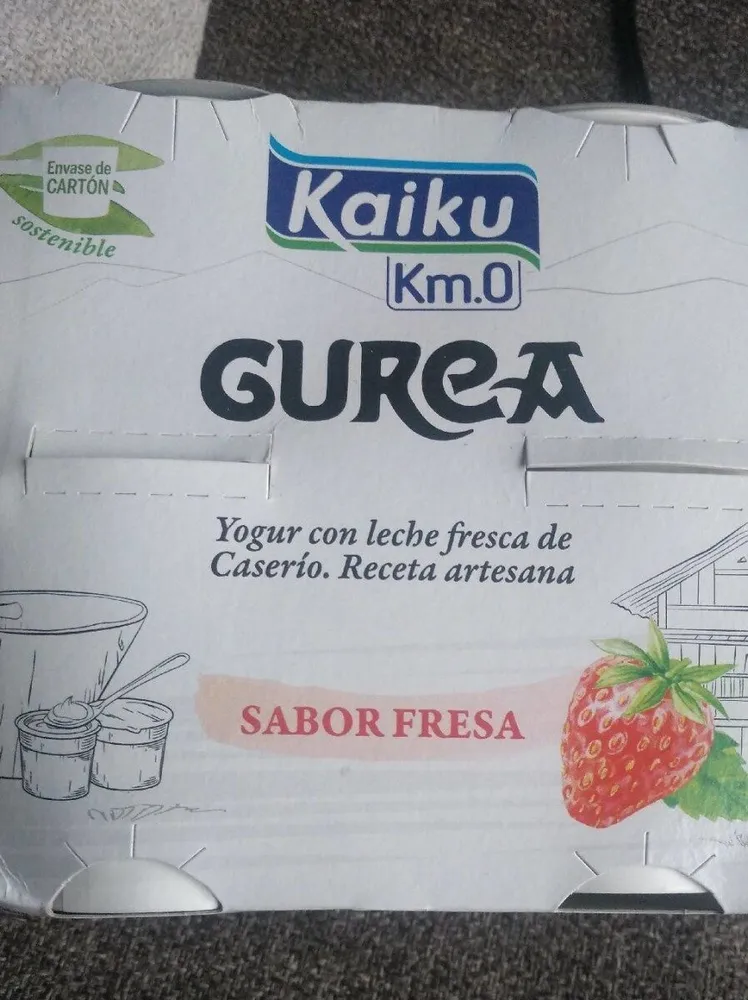 Yogur con leche fresca de caserio