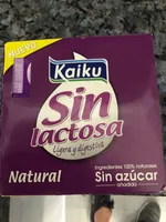Yogur natural sin lactosa