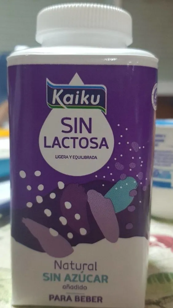 Kaiku sin lactosa. Natural sin azúcar para beber