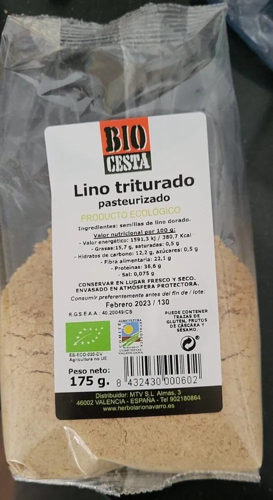 Lino triturado