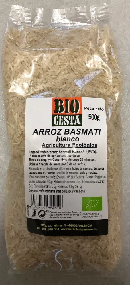 Arriz Basmati Blanco