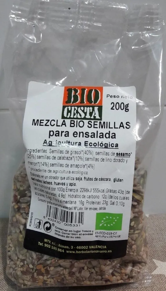 Mezcla bio semillas para ensalada