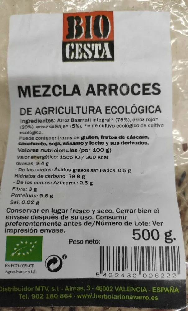 MEZCLA ARROCES DE AGRICULTURA ECOLÓGICA