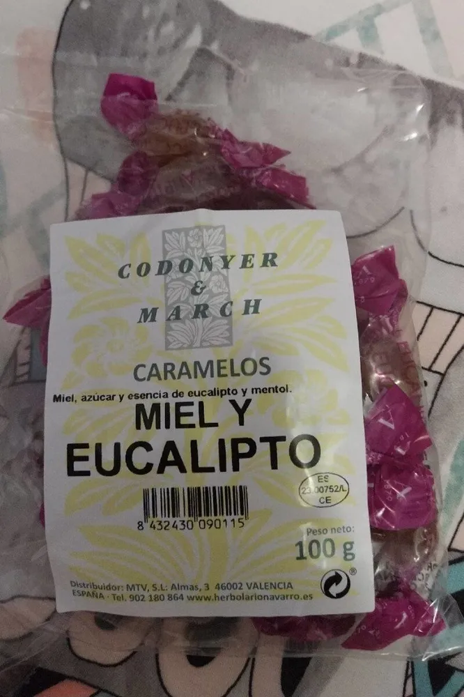 Caramelos de miel y eucalipto