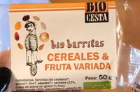 Bio barritas cereales y fruta variada
