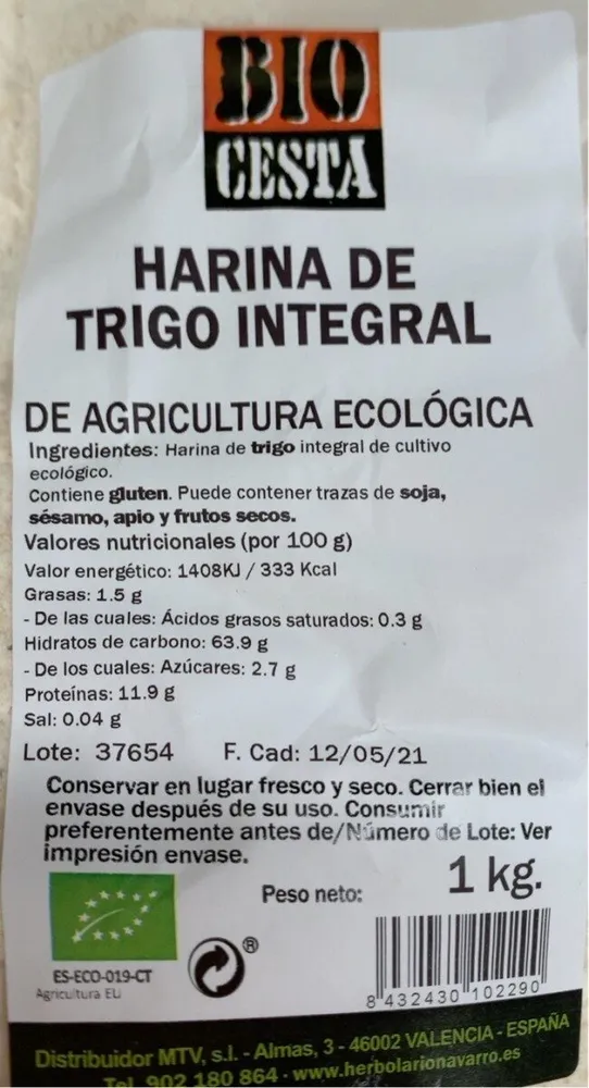 Harina Trigo Integral