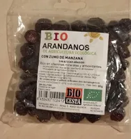 Arándanos con zumo de manzana