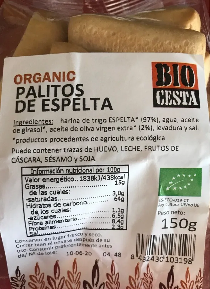 Palitos de espelta