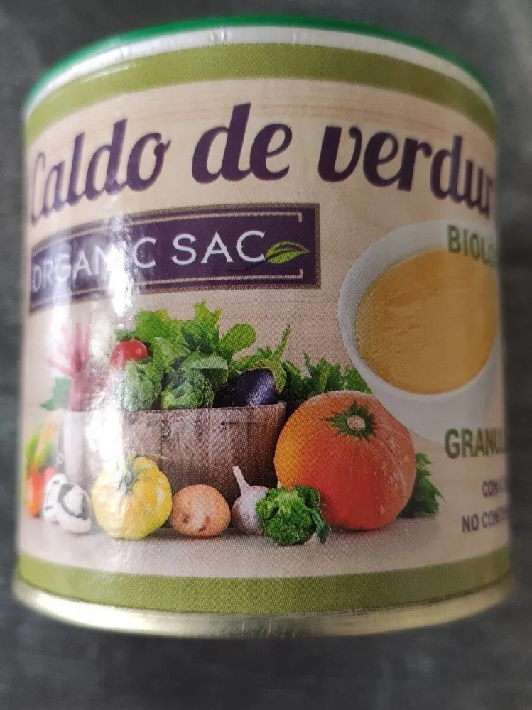 Caldo de verduras biológico