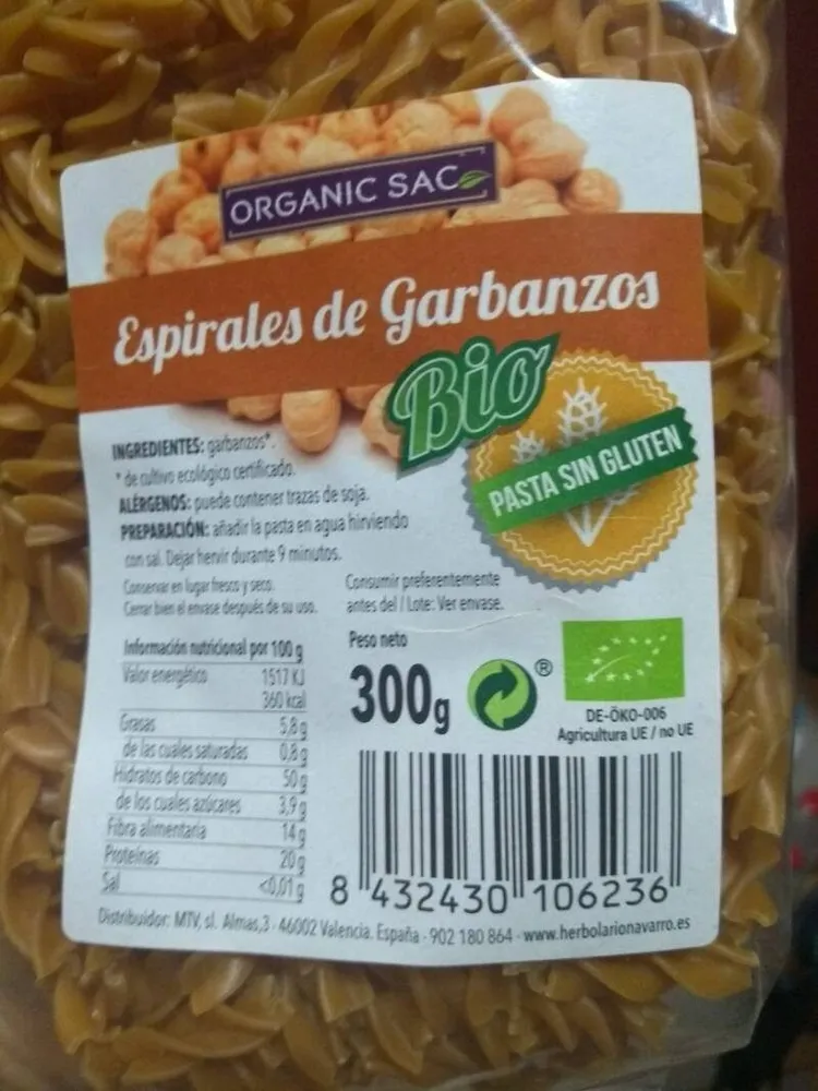 Espirales de Garbanzos