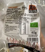 Snacks lenteja algas y lino