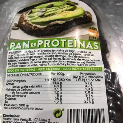 Pan de proteínas