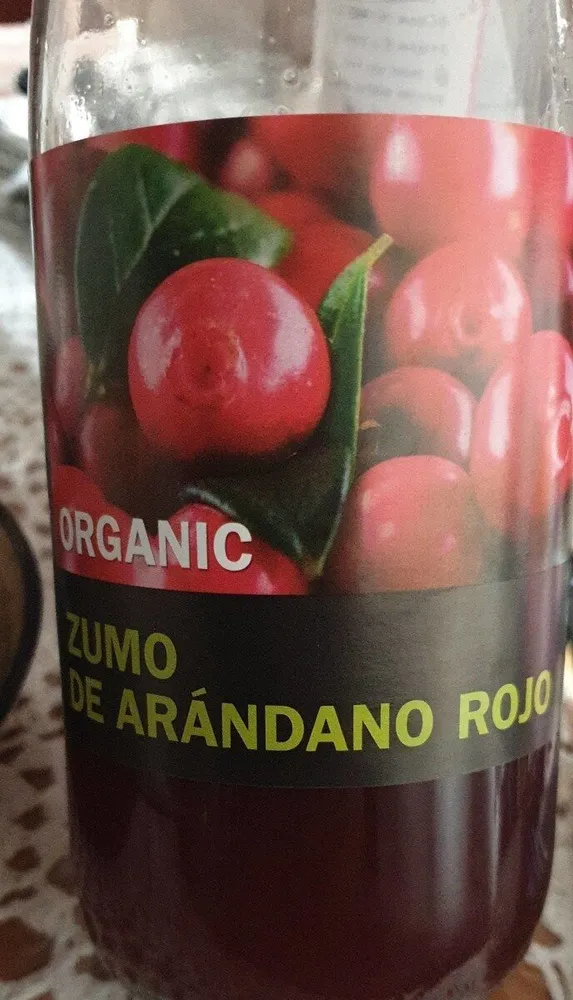 Zumo arándano rojo