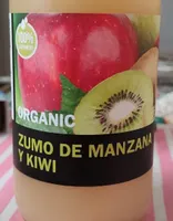 Zumo manzana y kiwi