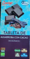 Tableta de algarroba con cacao ecologico