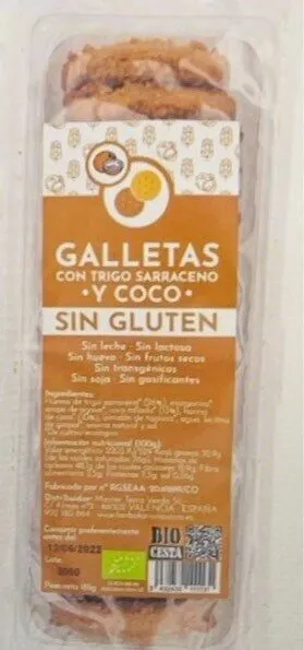 Galletas con trigo Sarraceno Bio y Sin Gluten