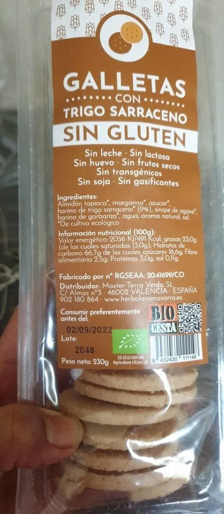 Galletas con trigo sarraceno