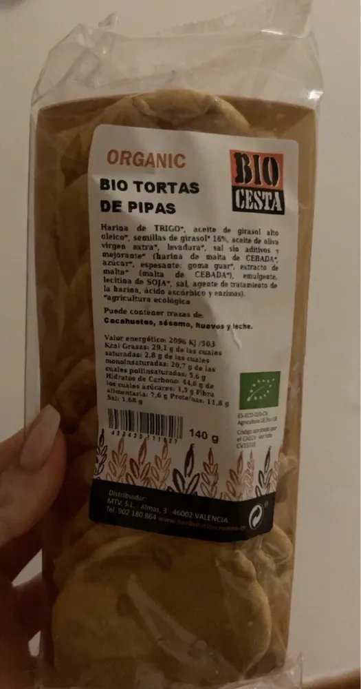 Bio tortas de pipas