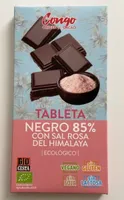 Tableta Negro 85% con sal rosa del Himalaya