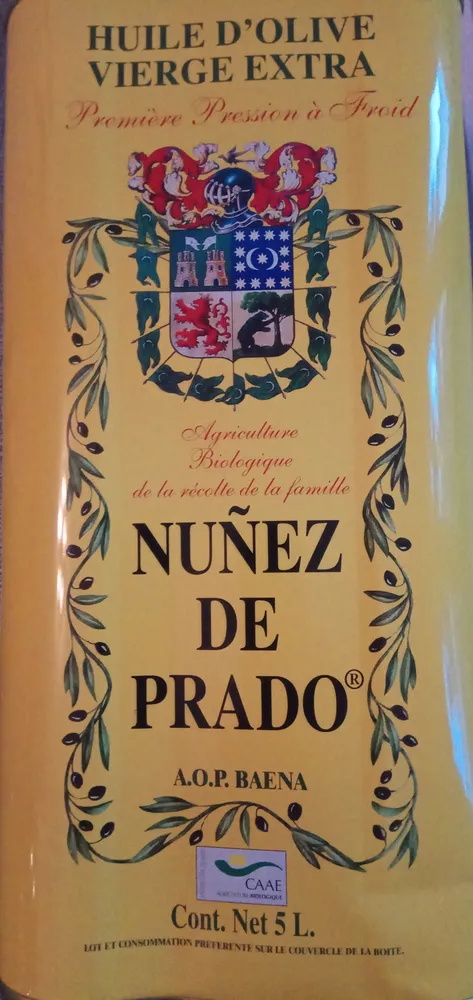 Nunez De Prado Organic Extra Virgin Olive Oil - 5 L