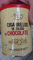 Cigarrillos de Tolosa de chocolate