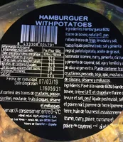 Steack haché avec des pommes de terre au four
