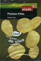 Patatas fritas lisas en aceite de oliva