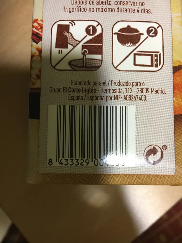 Caldo de cocido con aceite de oliva virgen extra sin gluten envase 1 l