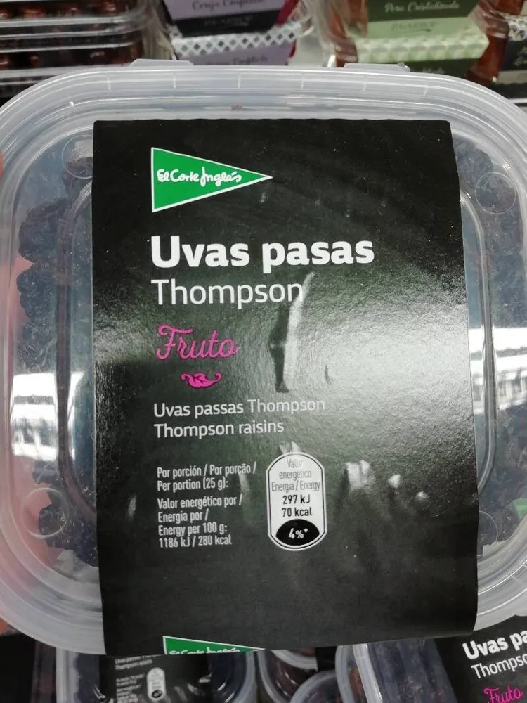 Uvas pasas Thompson