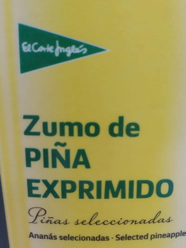 Zumo de piña exprimido