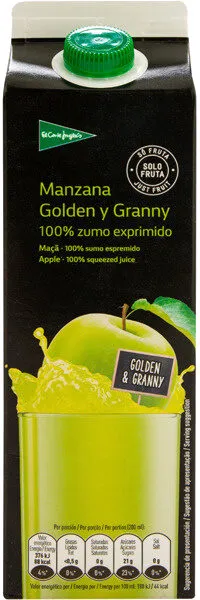 Zumo de manzana golden y granny