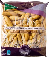 Picos camperos de pan con aceite de oliva y ajo