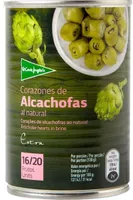Corazones de alcachofas al natural