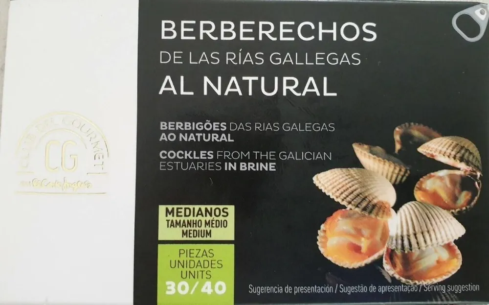 BERBERECHOS DE LAS RÍAS GALLEGAS AL NATURAL