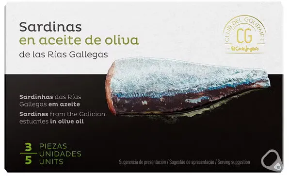 Sardinas de las rías gallegas en aceite de oliva