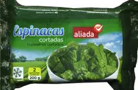 Espinacas cortadas congeladas