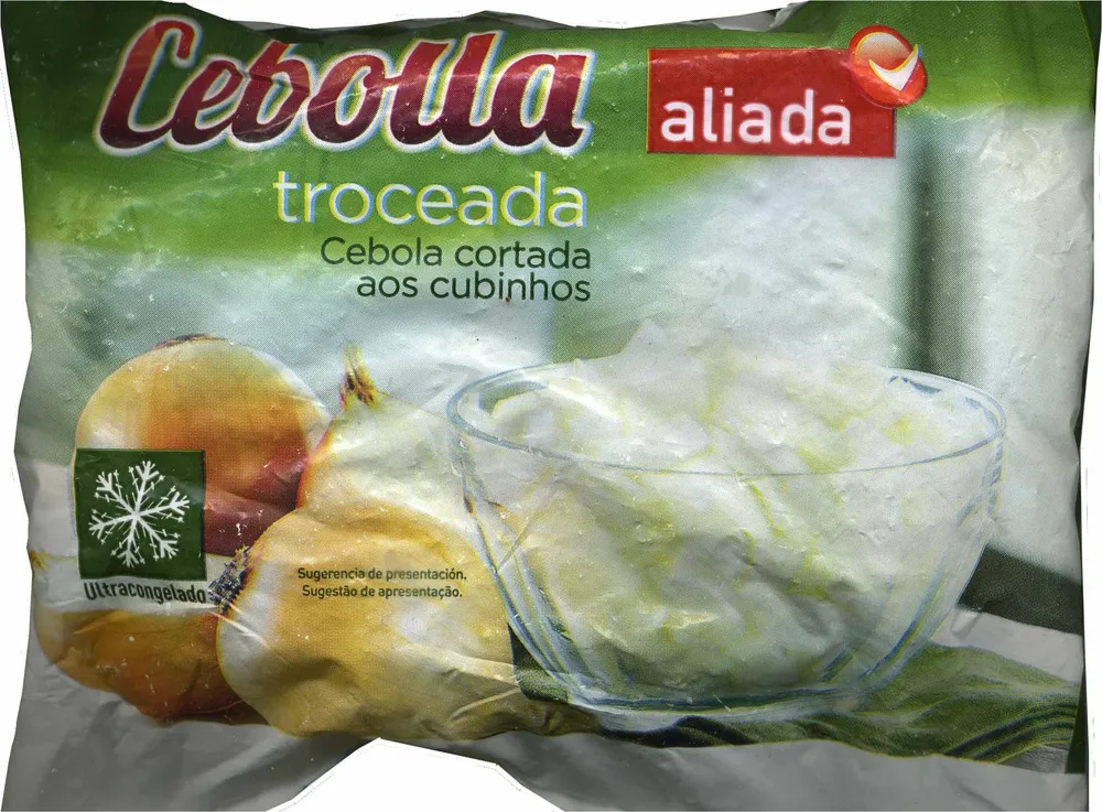 Cebolla troceada congelada