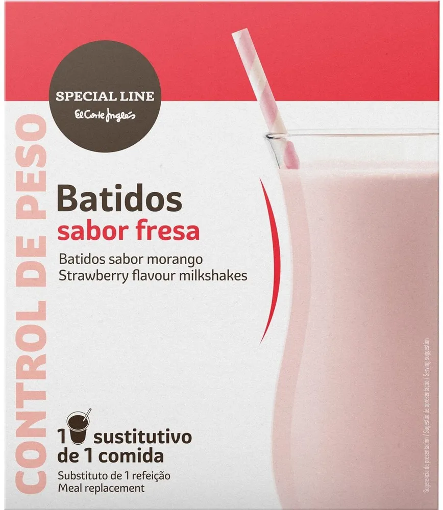 Batidos sabor fresa para el control de peso