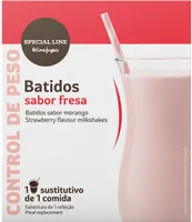 Batidos sabor fresa para el control de peso