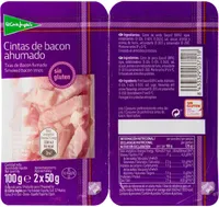 Cintas de bacon ahumado
