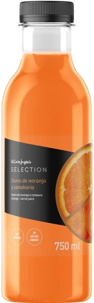Zumo exprimido de naranja y zanahoria