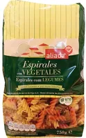 Espirales con vegetales