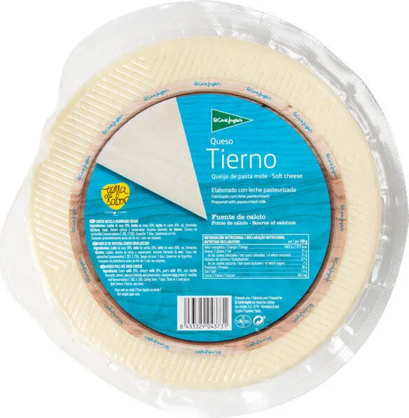 Queso tierno mezcla madurado graso elaborado