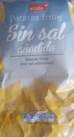 Patatas fritas sin sal añadida