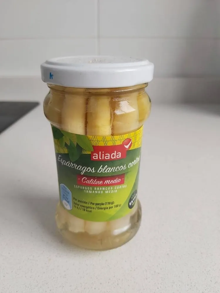 Espárragos blancos cortos medianos